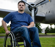 Wounded Warrior in a Wheelchair